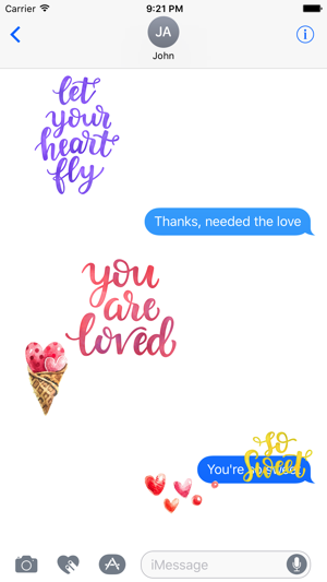 Watercolor Love, Gifts & Quotes Stickers(圖3)-速報App