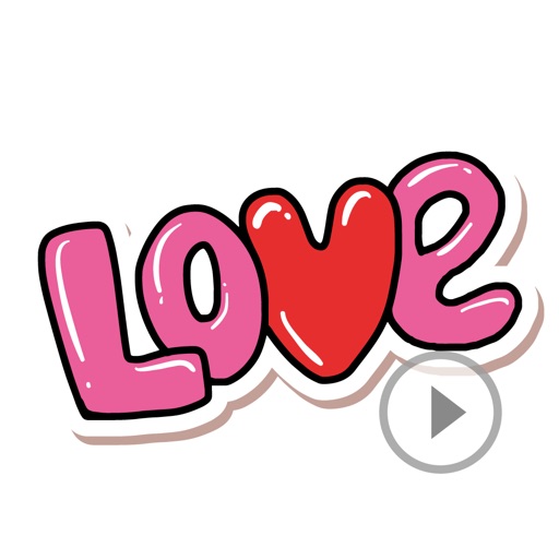 Animated Love Eighties Stickers icon