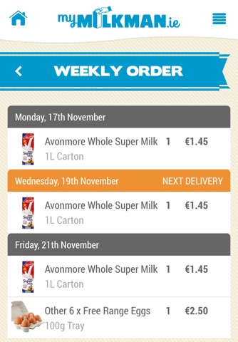 MyMilkman Consumer App screenshot 2