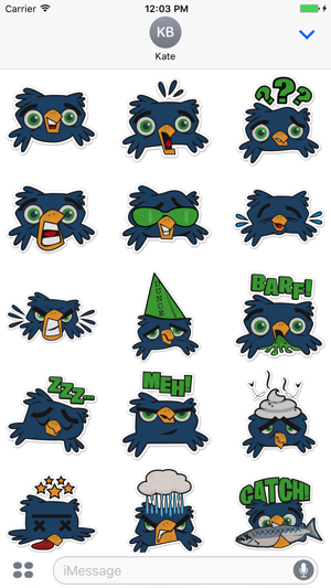 Hawks Head Sticker Pack