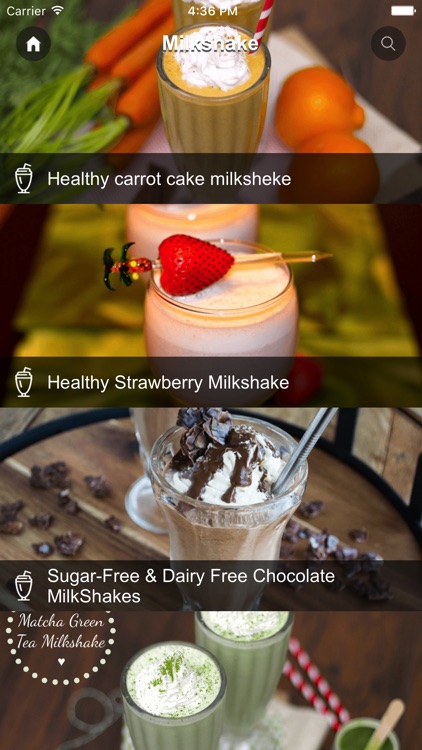 Milk Shake Recipes - Sugar Free