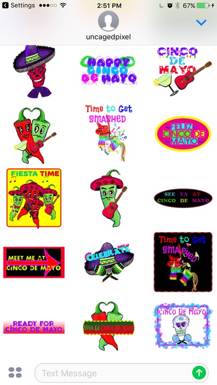 Southwestern Cinco De Mayo Stickers