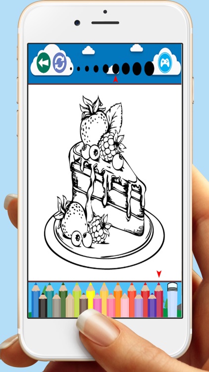 Birthday Cakes Coloring Book Games For Kids screenshot-4