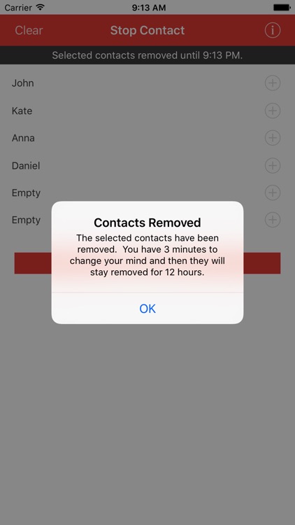 Stop Contact