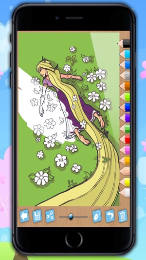 Pintar rapunzel - juego para colorear PRO(圖2)-速報App