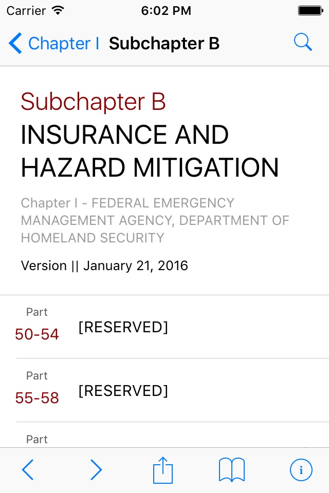 44 CFR - Emergency Management and Assistance (Law) screenshot 2