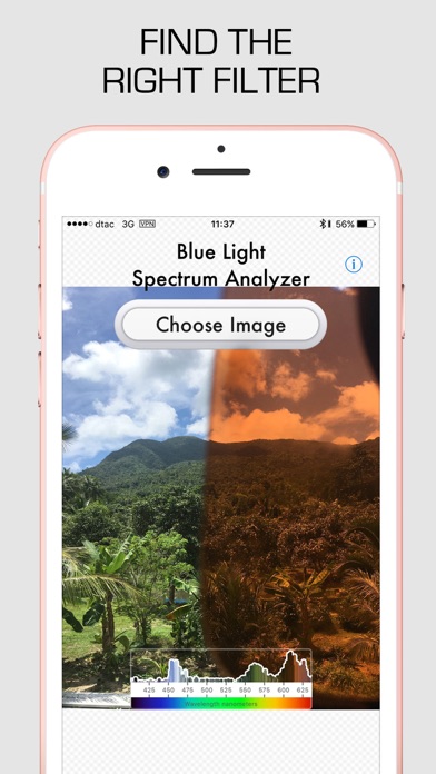 Blue Light Spectrum Analyzer Screenshot 2