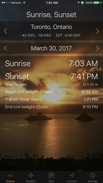 Sunrise Sunset Pro screenshot1