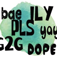 Trendy Internet Acronyms Slang Stickers pour PC