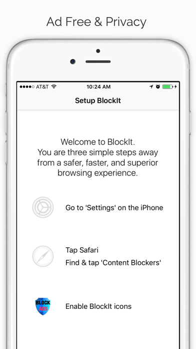 BlockIt - Ad Free, Privacy, Ad Blocker for Safari screenshot 2