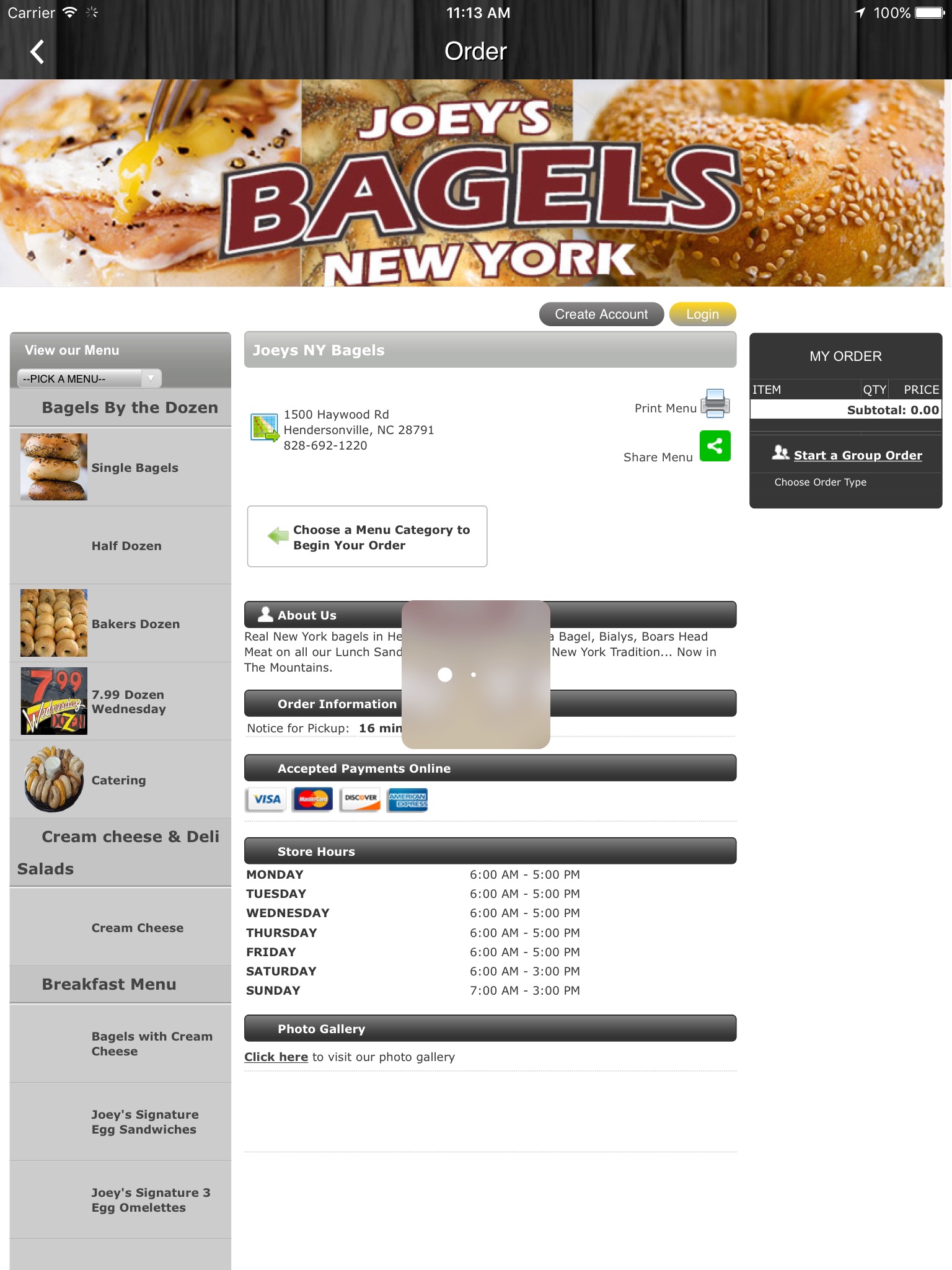 Joeys NY Bagels Online Ordering screenshot 3