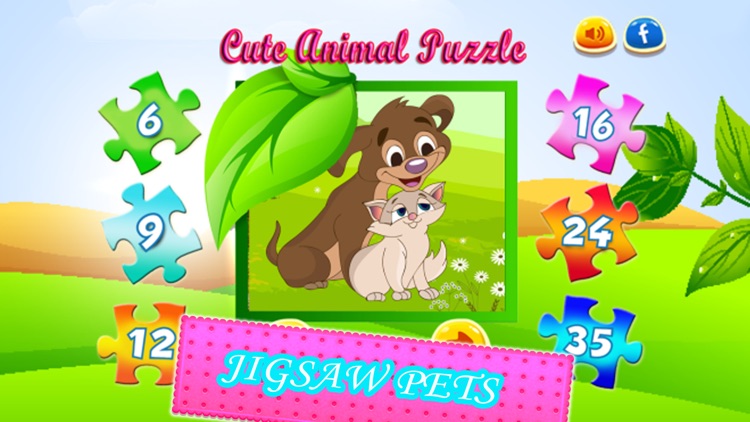 Cute Animals Puzzle - Jigsaw Combine pets