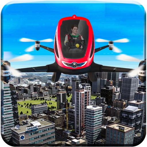 City Flying Drone Taxi Survival - Flight Simulator icon