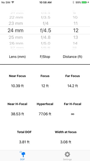 Camera DOF Calculator(圖5)-速報App