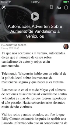 Screenshot 2 Telemundo Wisconsin iphone