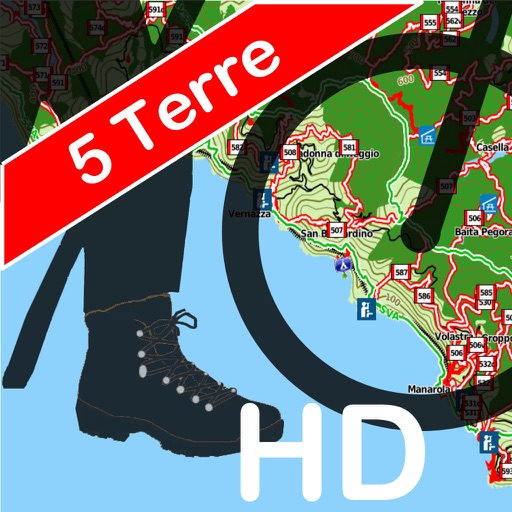Trails of Cinque Terre HD- GPS and Maps for Hiking