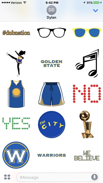 Warriors Basketball Stickers screenshot-3