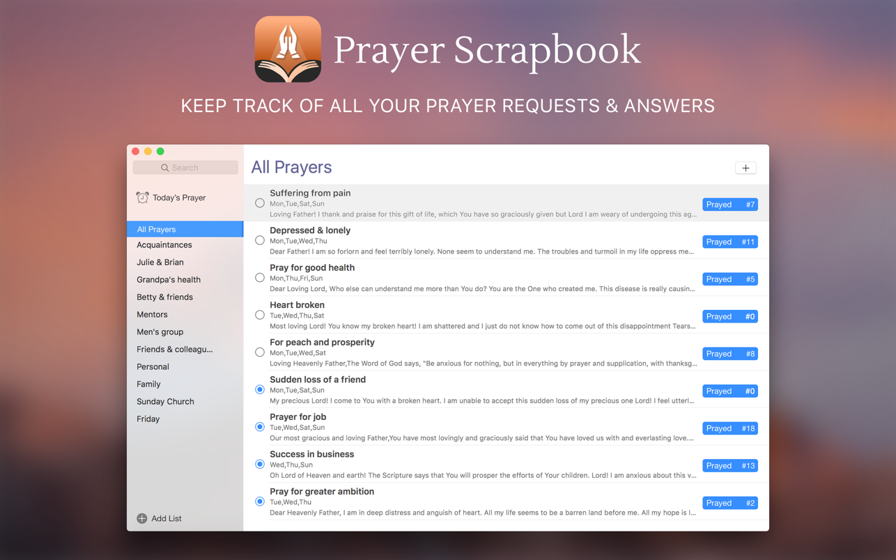 Prayer Scrapbook