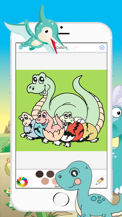 How to cancel & delete Dinosaurs Drawing Coloring Pages for kids from iphone & ipad 1