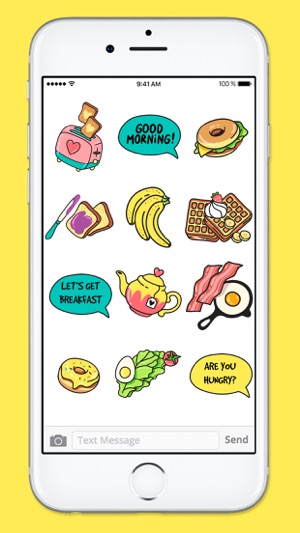 All Day Breakfast Menu Food Stickers(圖3)-速報App