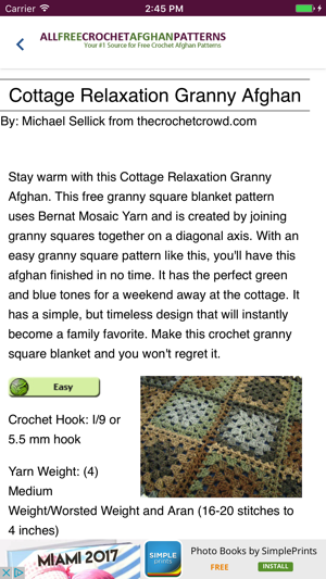 AllFreeCrochetAfghanPatterns(圖2)-速報App