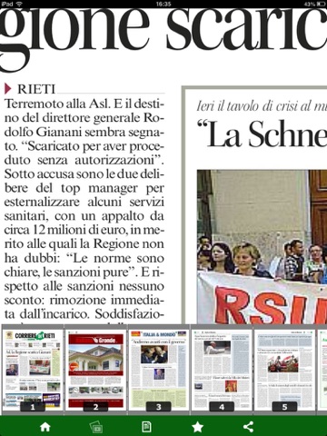 Corriere di Rieti digitale screenshot 2