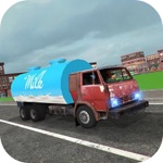 Farmer Driving Milk Truck