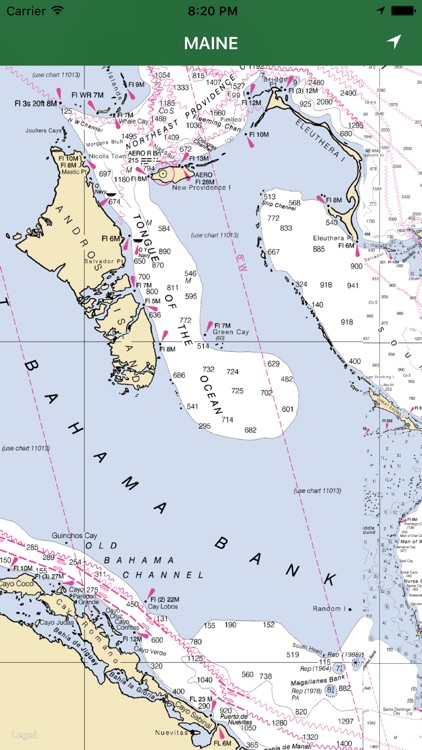 Marine : PUERTO RICO & BAHAMS GPS offline map