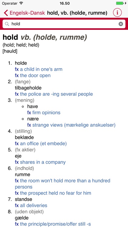 Gyldendal's English Danish Dictionary - Mini screenshot-3