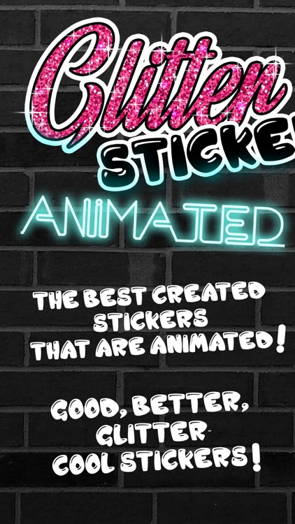 Glitter Stickers for iMessage - Animated Emoji