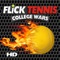 Play as a tennis prodigy fighting to become the best college player in Flick Tennis HD