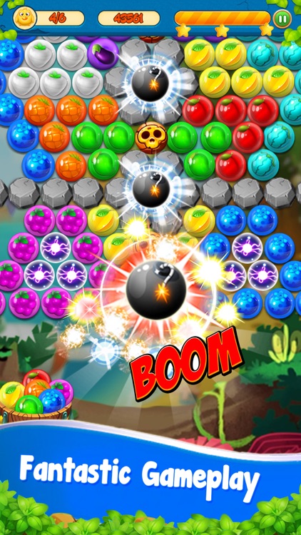 bubble shooter fruits