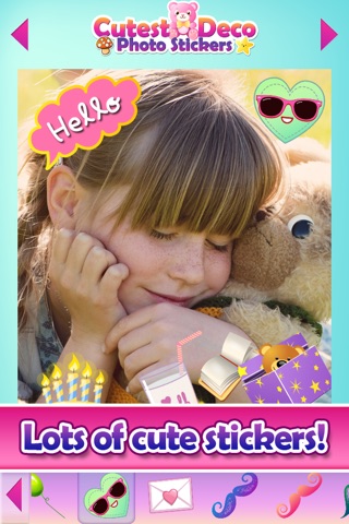 Cute Selfie Stickers for Photos & Picture Editor screenshot 2