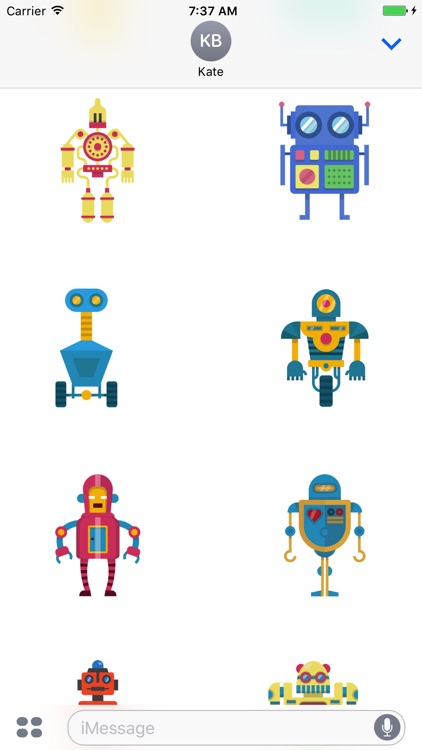 Robots - Cute Colorful Stickers screenshot-3
