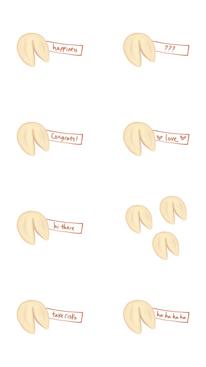 Fortune Cookie sticker emoji stickers for iMessage