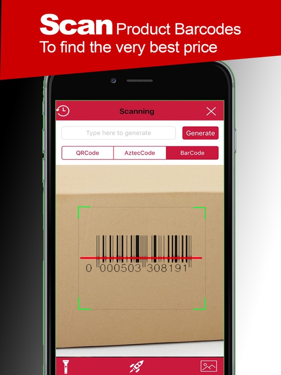 Barcode Scanner QR Scanner & QR Code Generator App voor iPhone