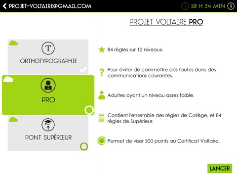 Orthographe Projet Voltaire screenshot 2