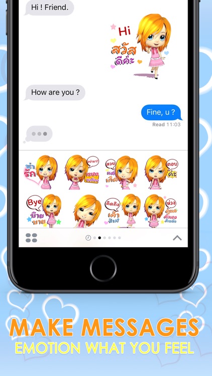 CrazyBell1 Thai Stickers for iMessage