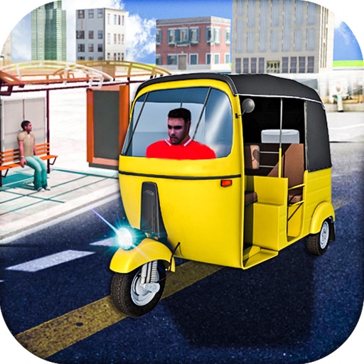 Extreme Traffic Rickshaw Drive Simulator 2017 icon