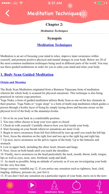 Meditation Techniques