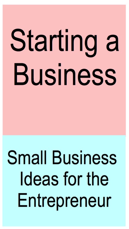 Starting a Business - Small Business Ideas