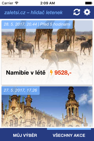 zaletsi.cz – hlídač letenek - náhled