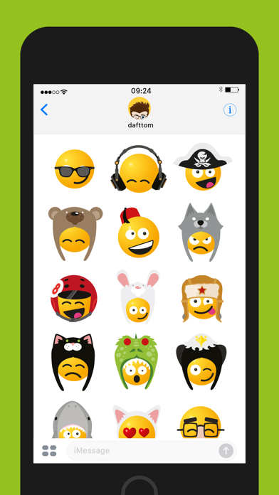 How to cancel & delete Smileys in Hats Sticker Pack from iphone & ipad 3