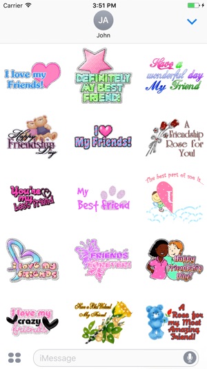 Animated Friendship Day GIF Stickers