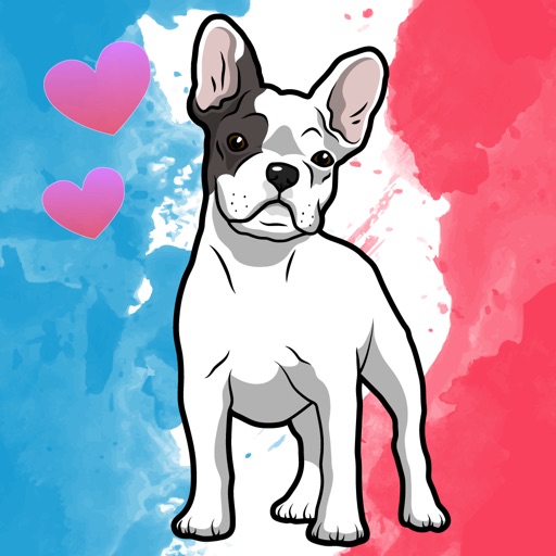 Frenchie - French Bulldog emoji stickers icon