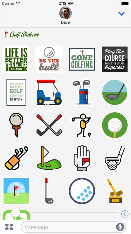 Golf Sticker for iMessage screenshot-3