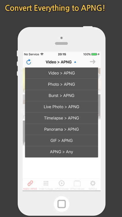 APNG Toaster - Photos, Burst, Video to APNG Maker