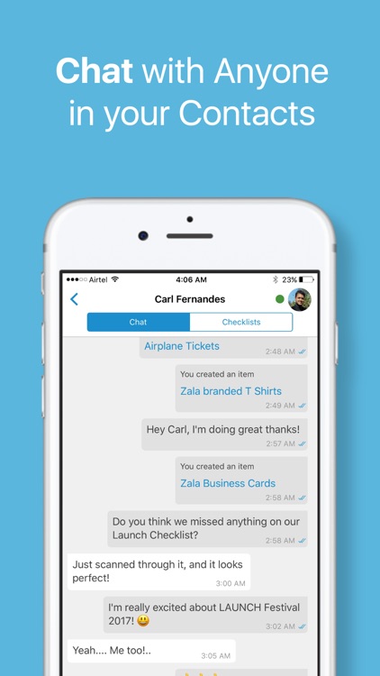 Zala: Chat & Share Checklists, ToDos, Tasks