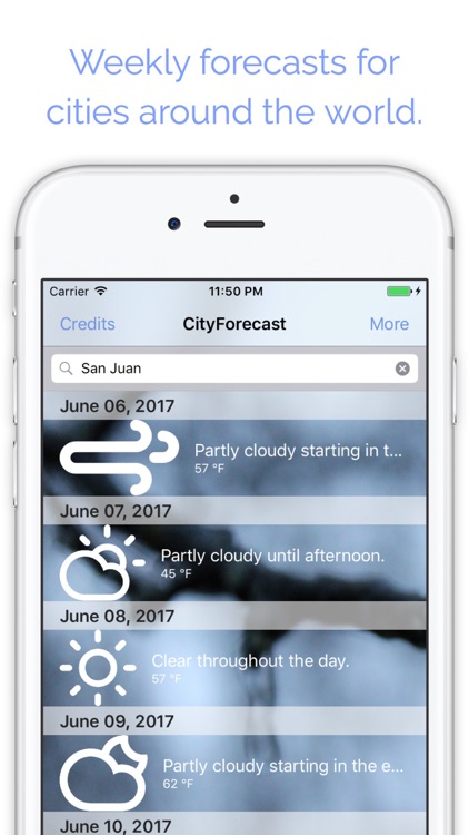 CityForecast - Weekly Weather Forecasts