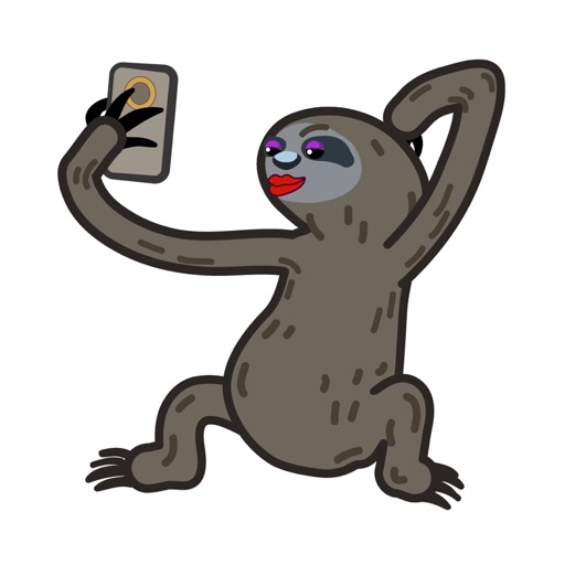 Animated Sloth Emoji icon